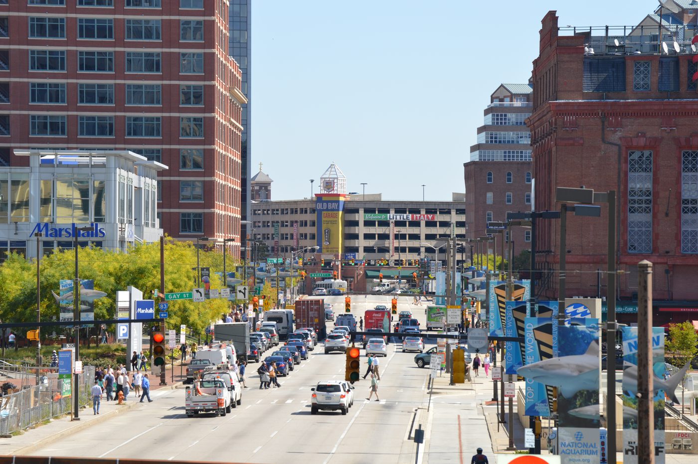 The Inner Harbor in downtown Baltimore