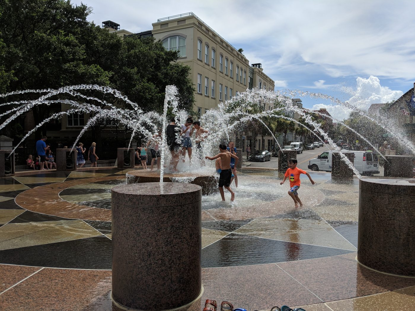 The fountain at Waterfront Park in Charleston, South Carolina