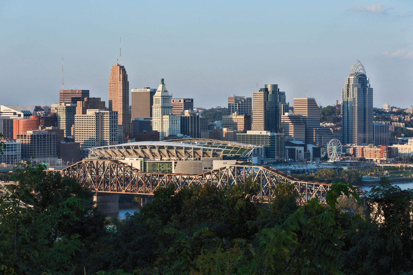 Downtown Cincinnati from Devou Park