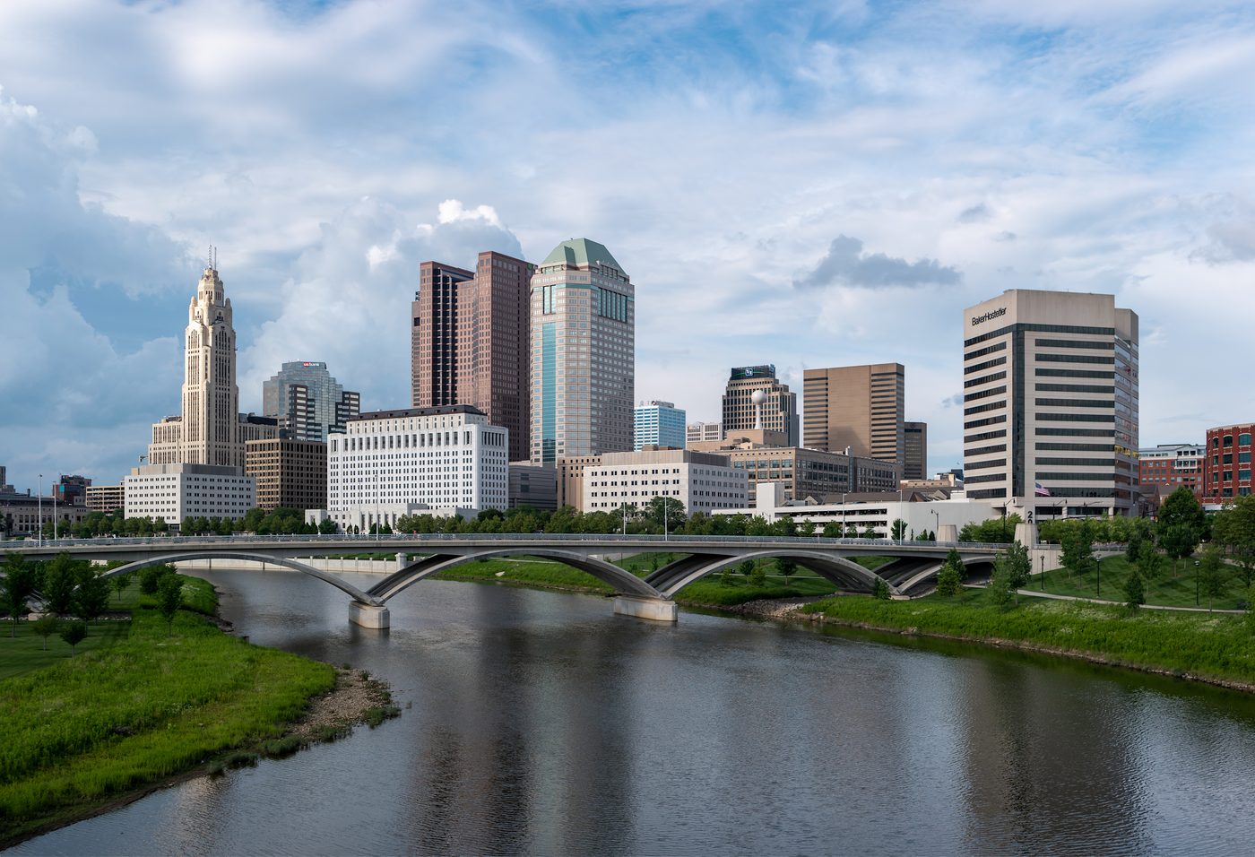 Downtown Columbus from the Main Street bridge