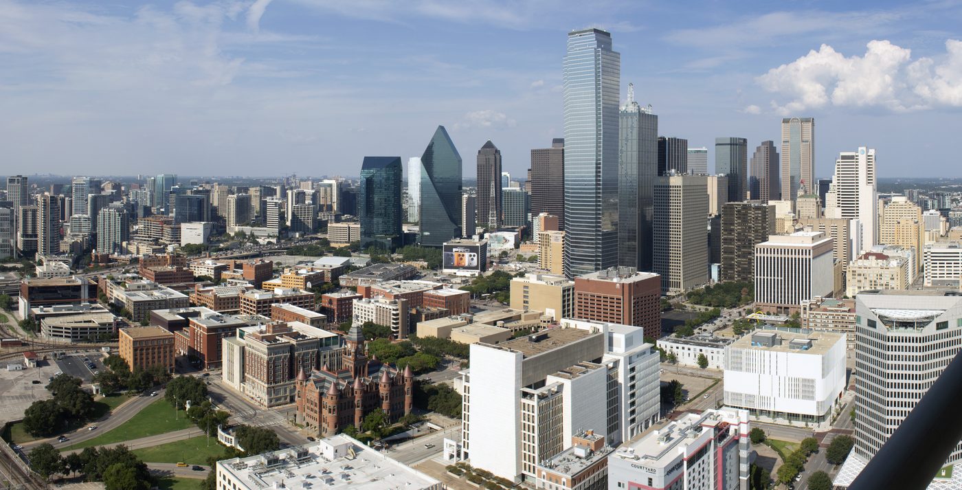 The Dallas skyline from Reunion Tower