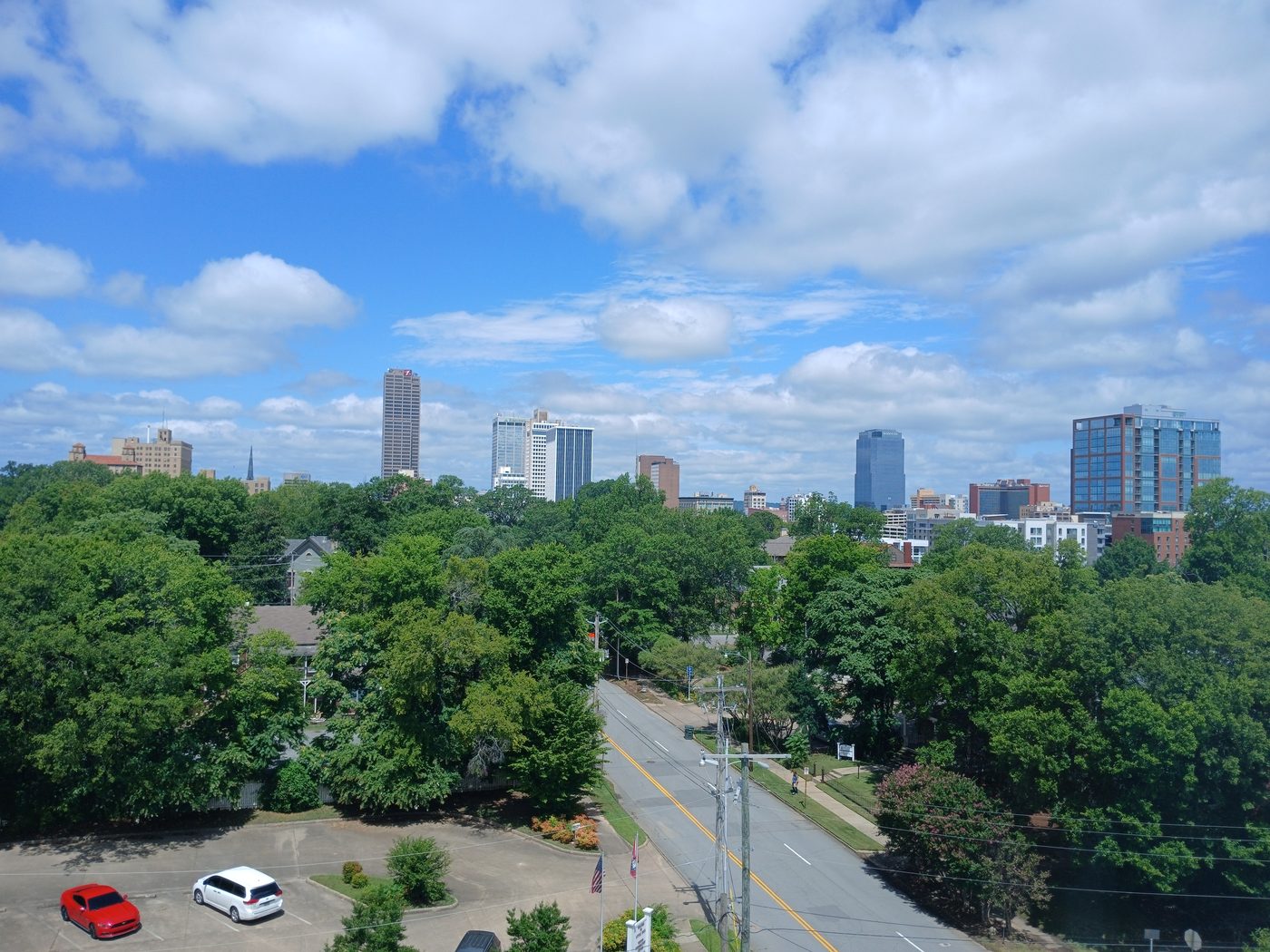 The Little Rock skyline above the Arkansas River