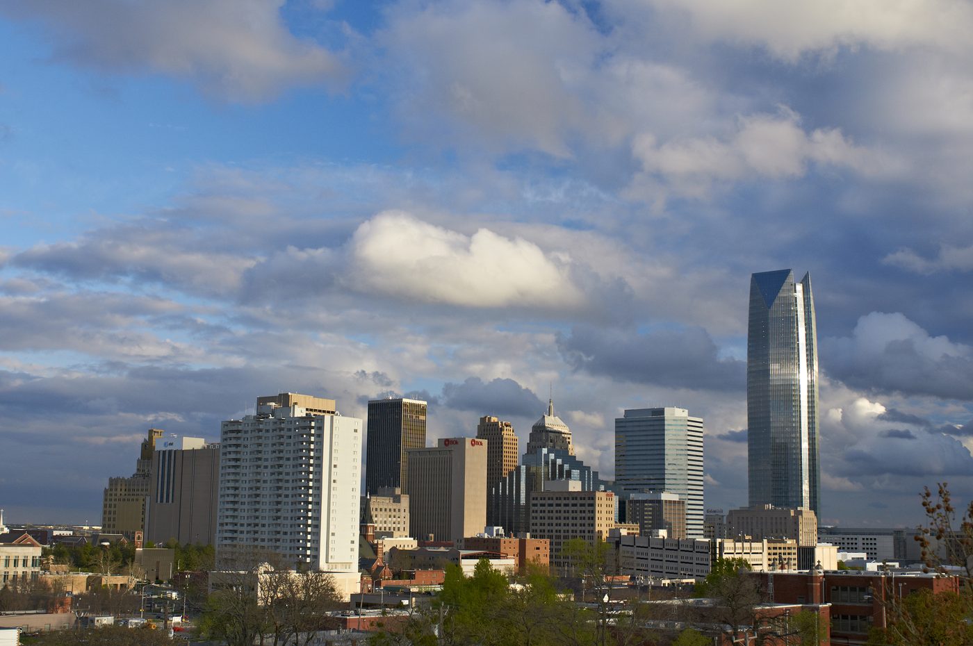 The downtown Oklahoma City skyline