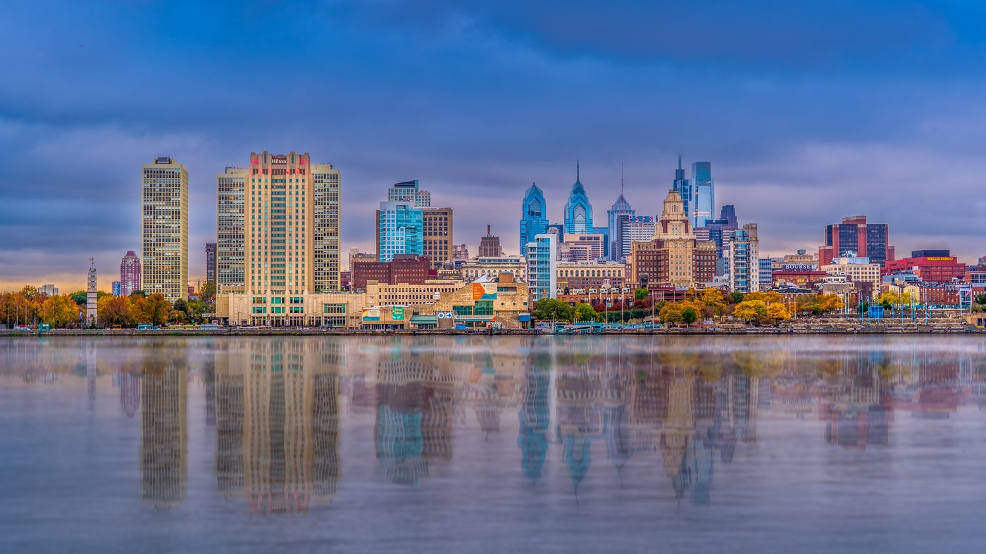 The Philadelphia skyline