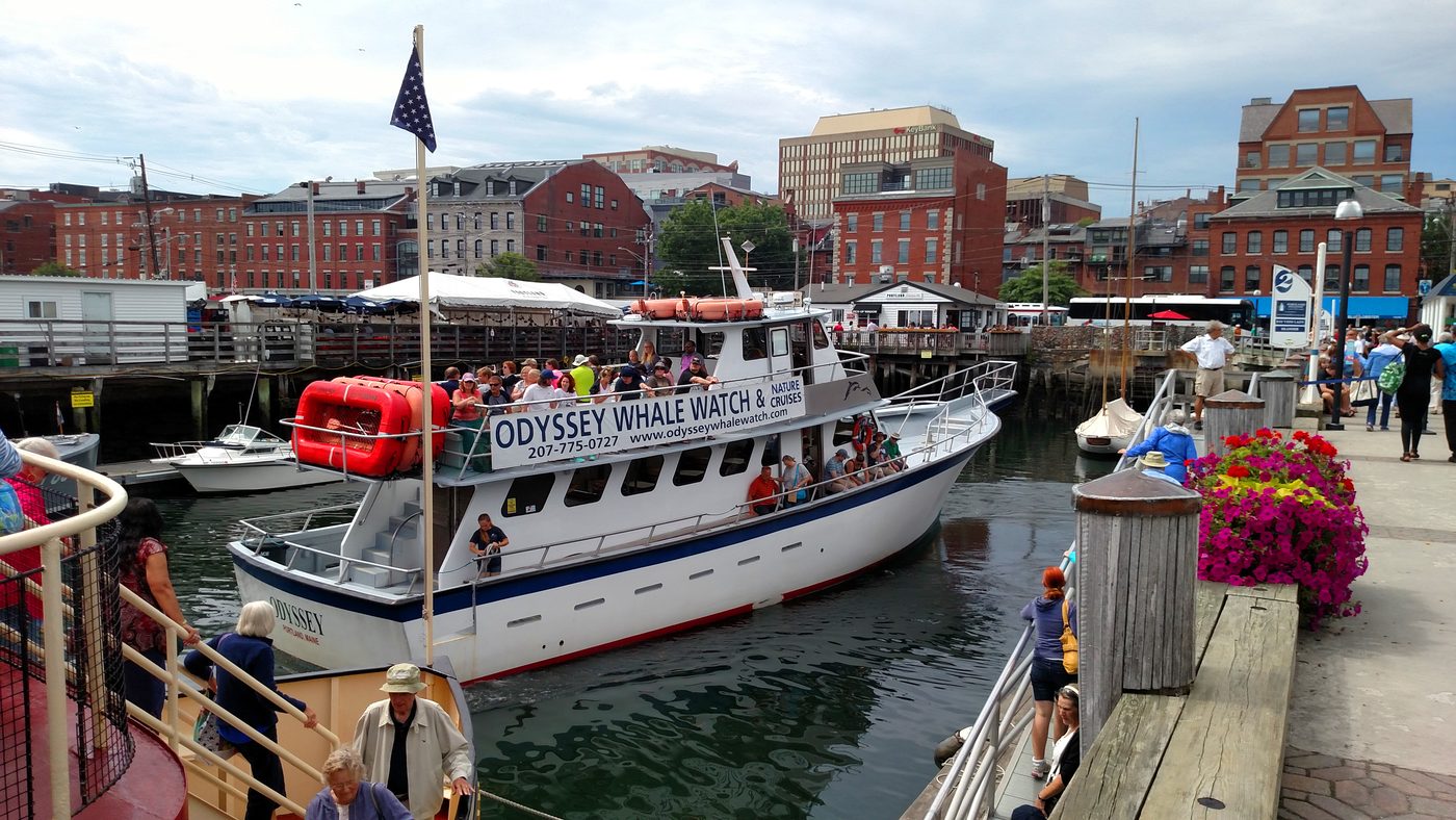 The Portland, Maine waterfront