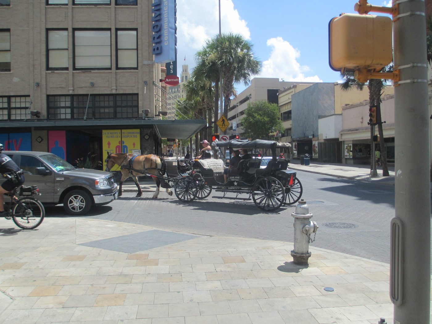 A downtown San Antonio street
